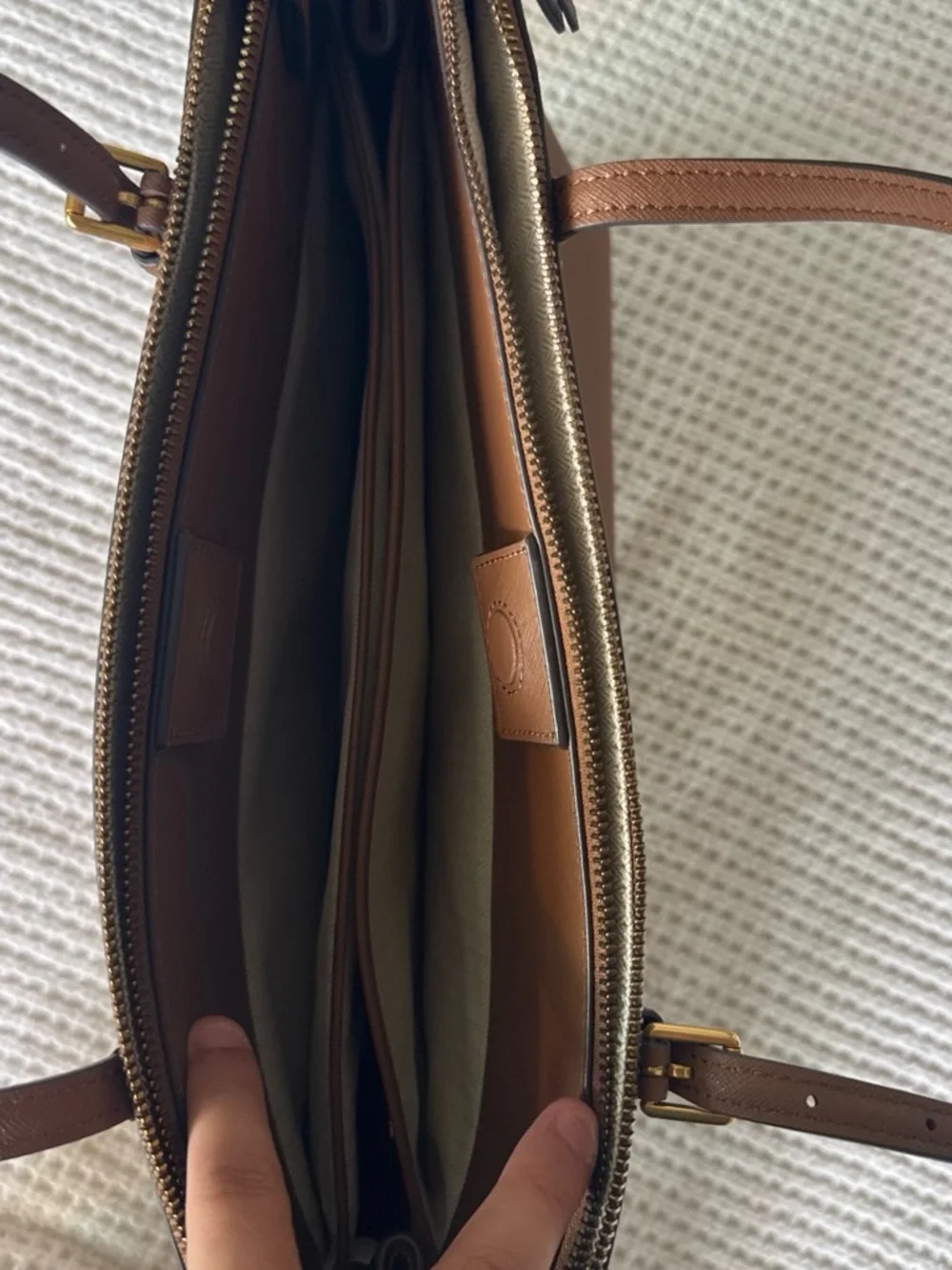 Tory Burch Emerson Large Double Zip Tote.